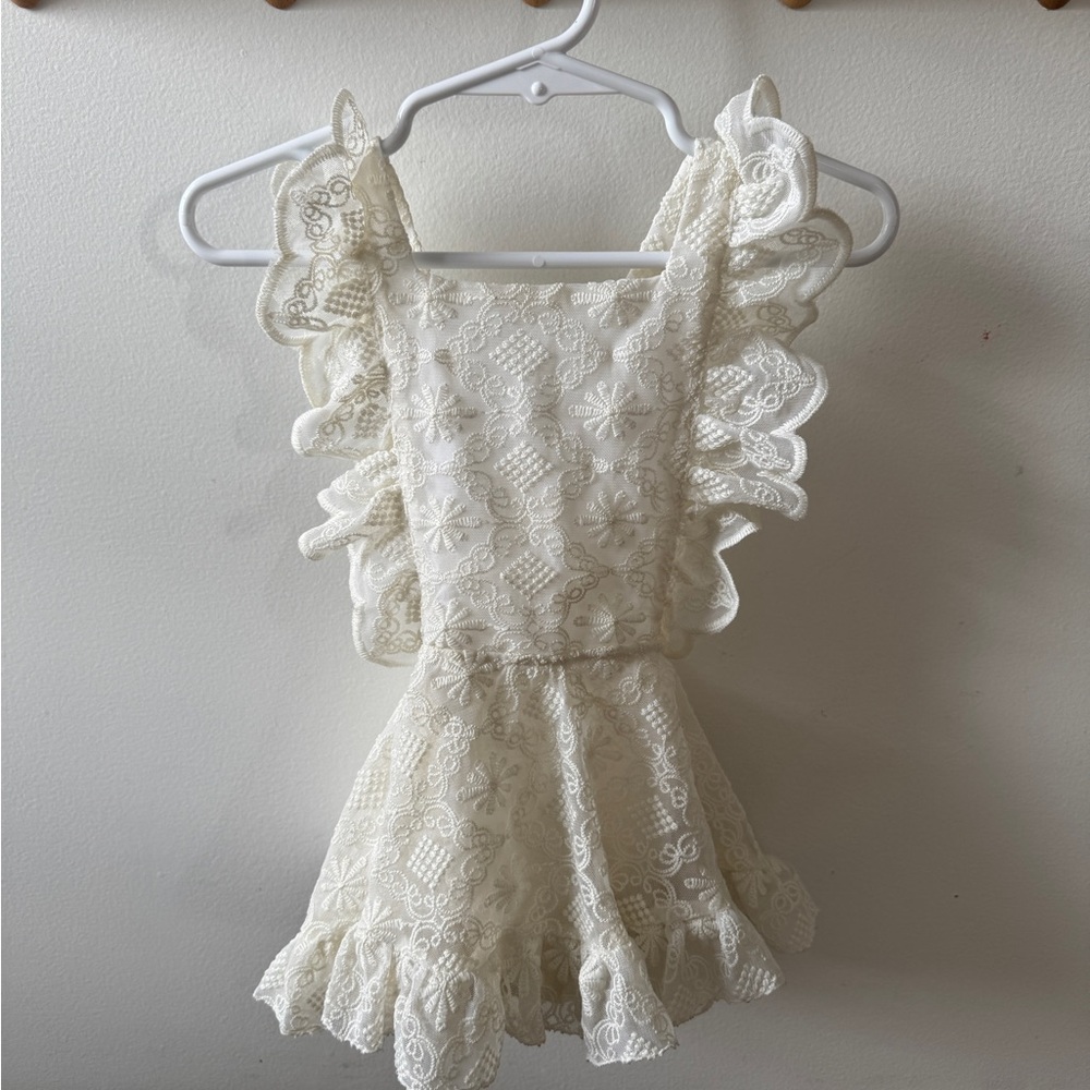 Numi Lace Pinafore Dress
